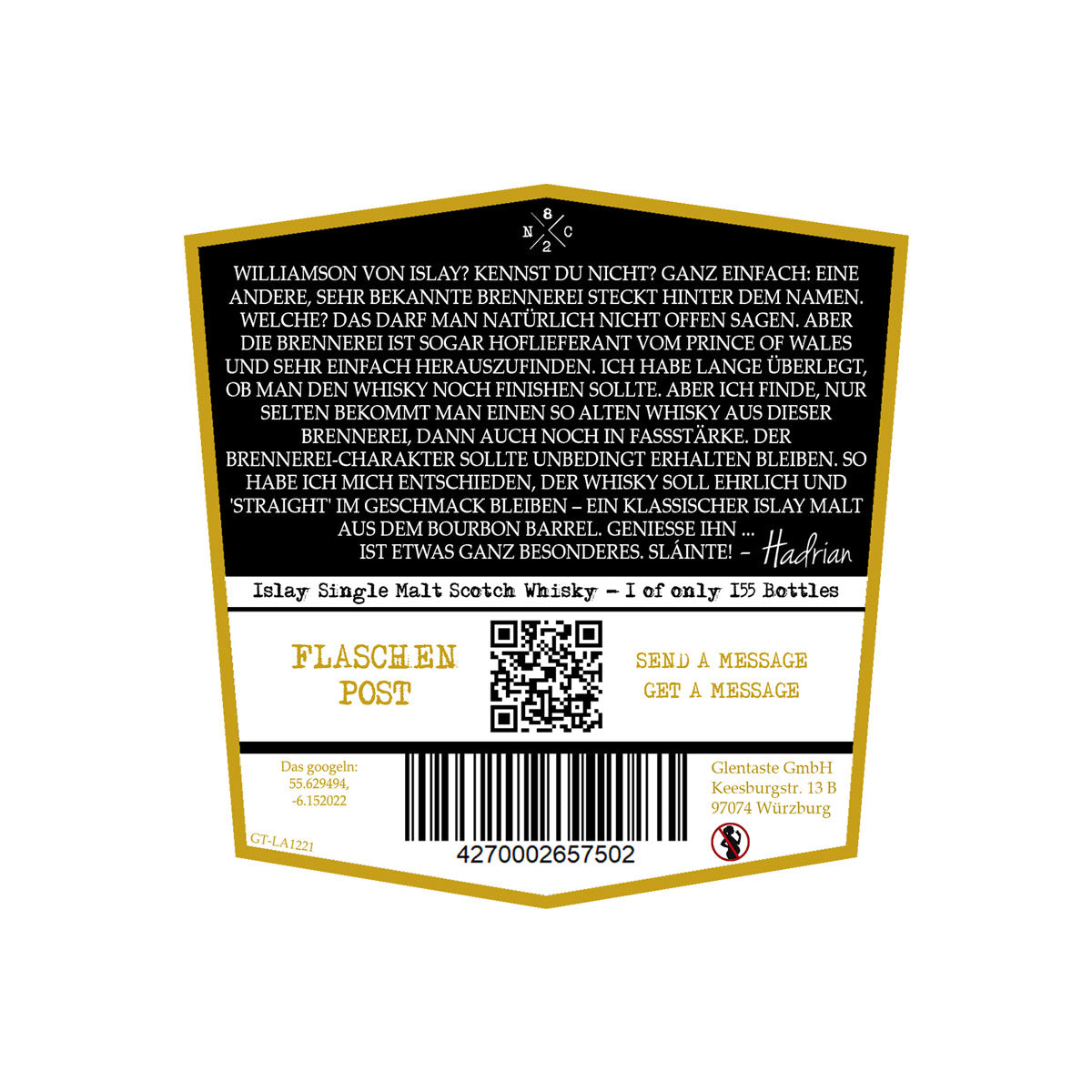 Williamson 15 Jahre - Bourbon Barrel